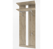 Настенная вешалка для одежды Оскар 60 с полками Настенная вешалка для одежды Оскар 60 с полками