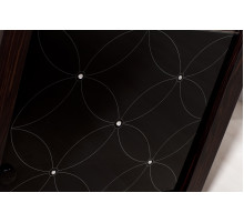 Одностворчатый шкаф витрина для посуды Мира MIRA-02 венге Одностворчатый шкаф витрина для посуды Мира MIRA-02 венге