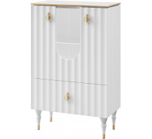 Комбинированный шкаф витрина Лоренсо МН-043-01 белый Комбинированный шкаф витрина Лоренсо МН-043-01 белый