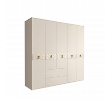 Пятистворчатый шкаф для одежды с ящиками Богемия Фарфале (Bogemia Farfalle) БМШ2/51 (Fа)